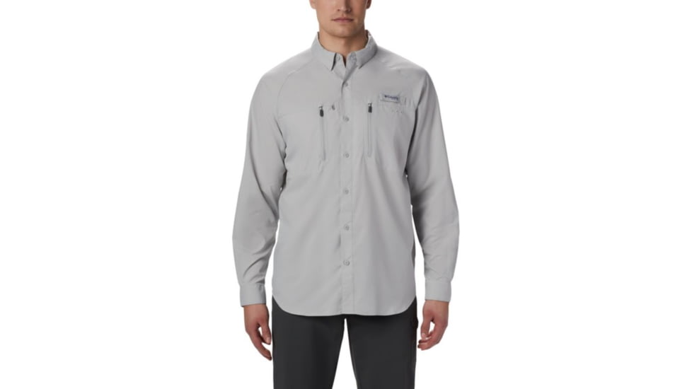 Columbia Terminal Tackle Long Sleeve Woven Shirt - Mens, Cool Grey, Medium, 1831511019-M