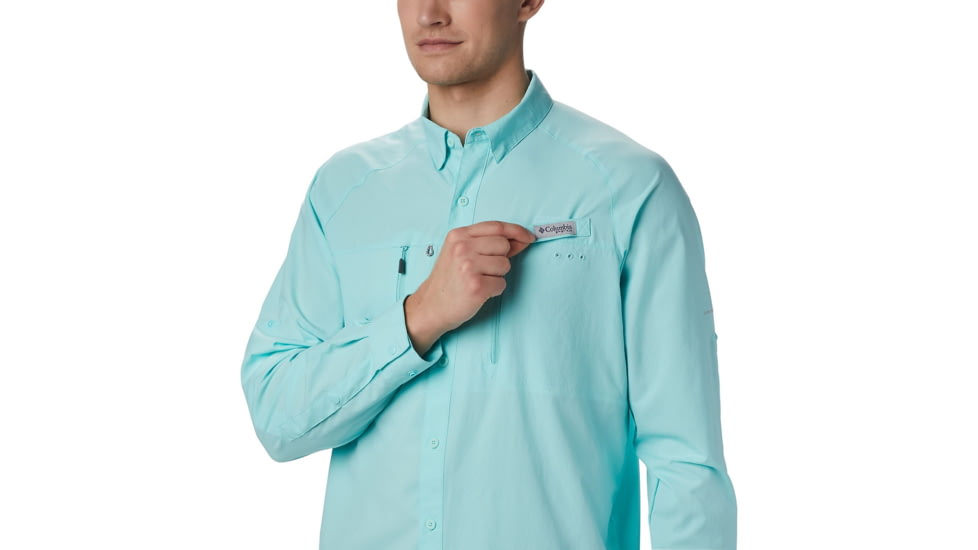 Columbia Terminal Tackle Long Sleeve Woven Shirt - Mens, Gulf Stream, Small, 183151-499-S