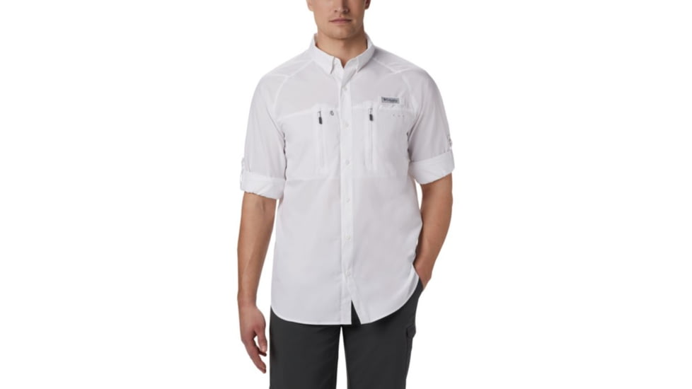 Columbia Terminal Tackle Long Sleeve Woven Shirt - Mens, White, Large, 1831511100-L