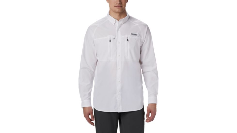 Columbia Terminal Tackle Long Sleeve Woven Shirt - Men's, White, 2XL, 183151-100-XXL