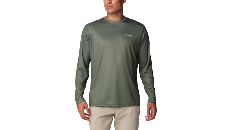 Columbia Terminal Tackle PFG Fish Flag Long Sleeve - Mens, Cypress/Cool Grey Bass Lures, Large, 1872661318-318-L
