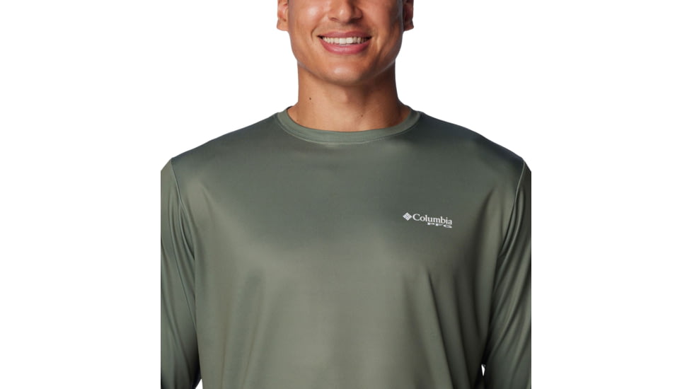 Columbia Terminal Tackle PFG Fish Flag Long Sleeve - Mens, Cypress/Cool Grey Bass Lures, Large, 1872661318-318-L