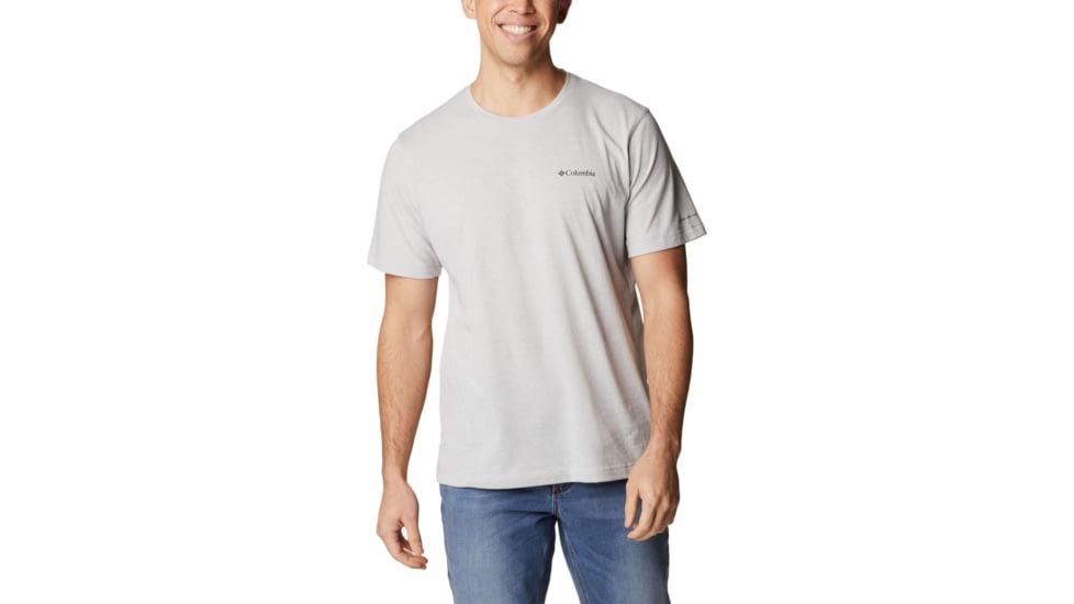 Columbia Thistletown Hills Short Sleeve Shirt - Mens, Columbia Grey Heather, 2XL, 1990751039ClmbGryHthXXL