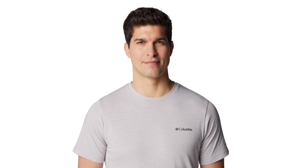 Columbia Thistletown Hills Short Sleeve Shirt - Mens, Grey Heather, Medium, 1990751039ClmbGryHthM, Columbia Grey Heather, M, 1990751-039-M