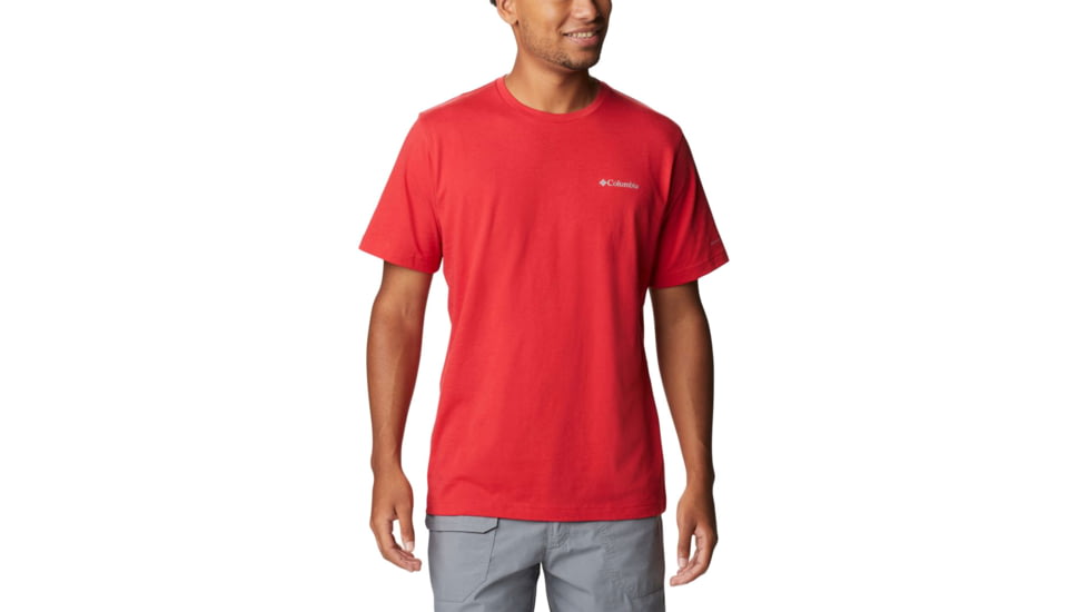 Columbia Thistletown Hills Short Sleeve Shirt - Mens, Mountain Red, Large, 1990751613 Mountain RedL
