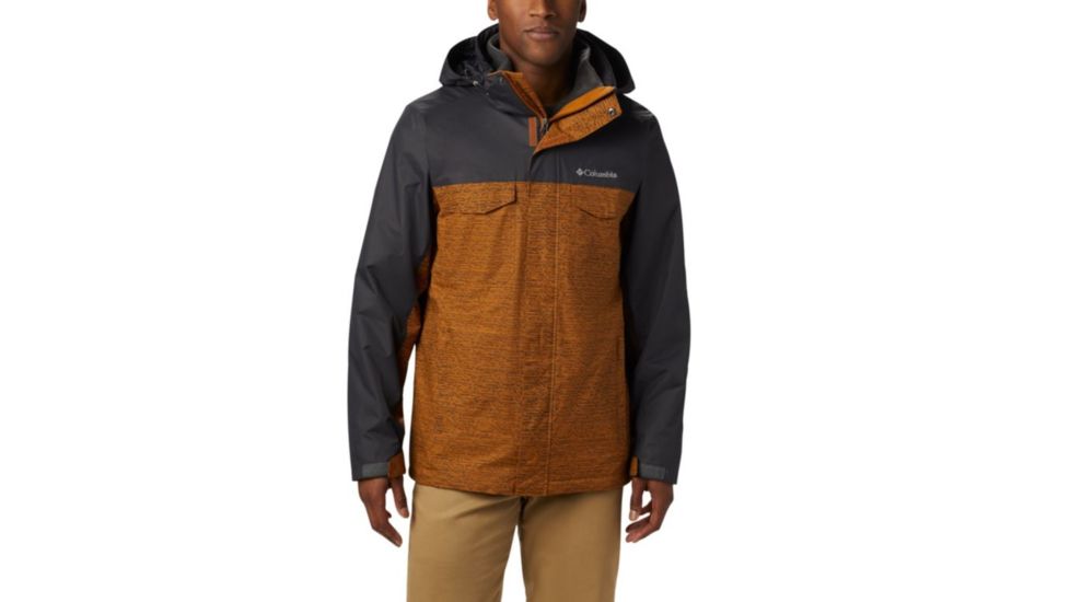 Columbia Timberline Triple I/C Jacket - Mens, Burnished Amber Tech Lines, Shark, Large, 1650661795-L