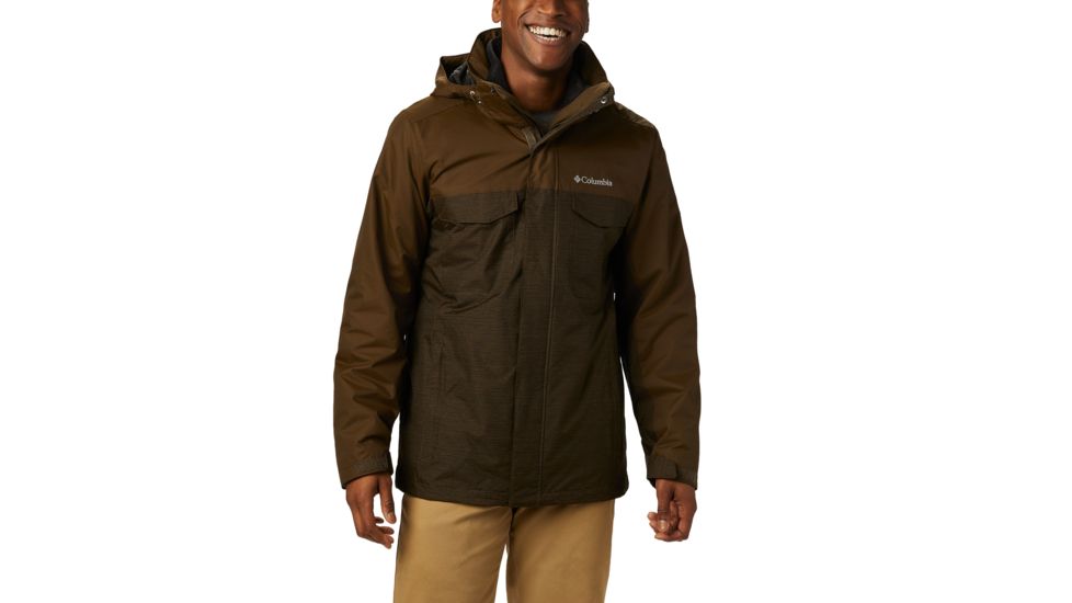 Columbia Timberline Triple I/C Jacket - Mens, Olive Green Tech Lines, Olive Green, Medium, 1650661319-M