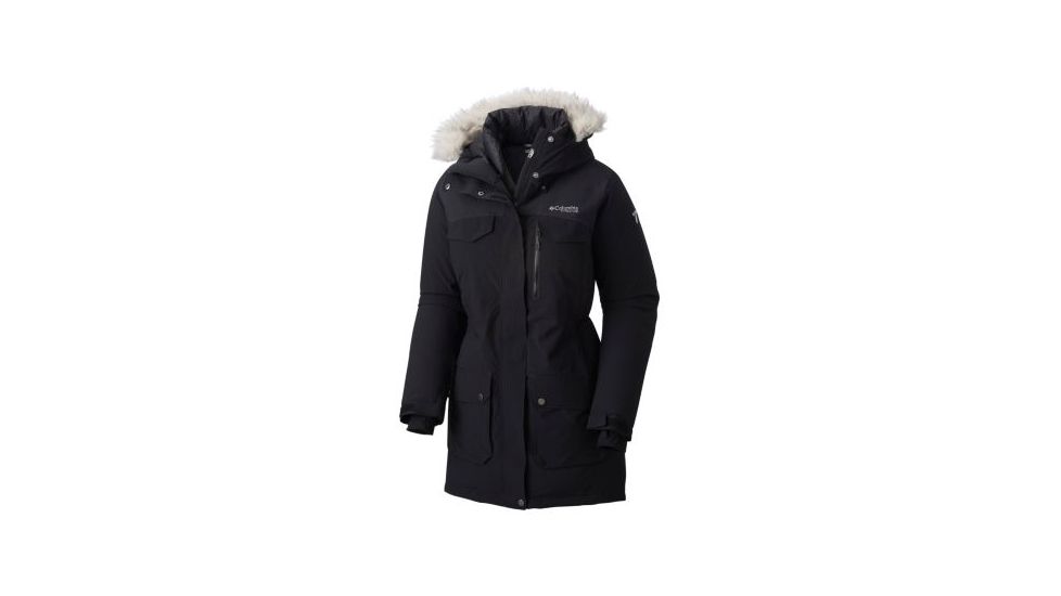 Columbia Titan Pass 780 TurboDown Parka - Womens, Black, Large, 1735591010-L