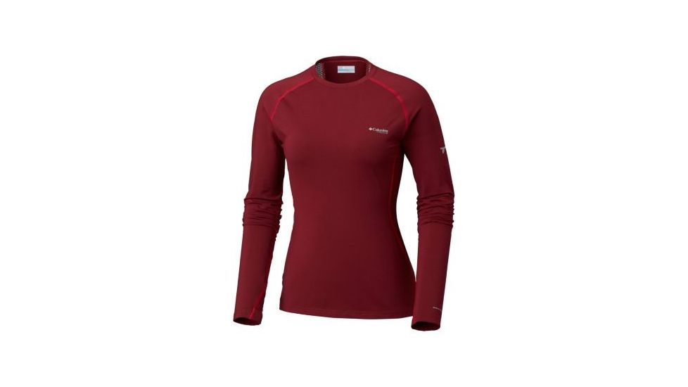 Columbia Titanium OH3D Knit Crew Top - Womens, Rich Wine/Red Mercury, Small, 1802521624-S