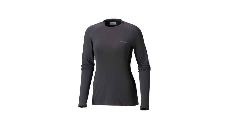 Columbia Titanium OH3D Knit Crew Top - Womens, Shark, Black, Extra Small, 1802521011-XS