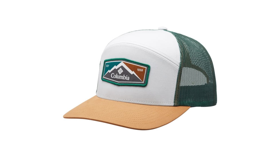 Columbia Trail Evolution II Snap Back Hat - Unisex, Cool Grey, Camel Brown Patch, One Size, 1840151020-One Size