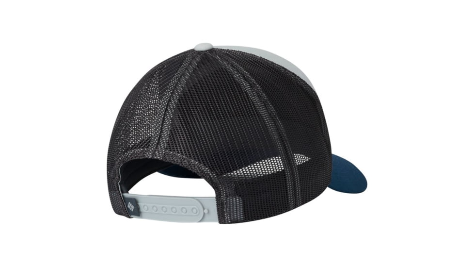 Columbia Trail Evolution II Snap Back Hat - Unisex, Cool Grey, Petrol Blue Patch, One Size, 1840151019-One Size