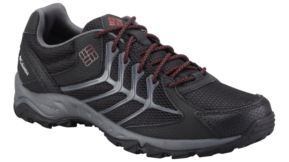 Columbia Trailhawk Hiking Shoe - Men's-Black/Chili-Medium-9.5 US