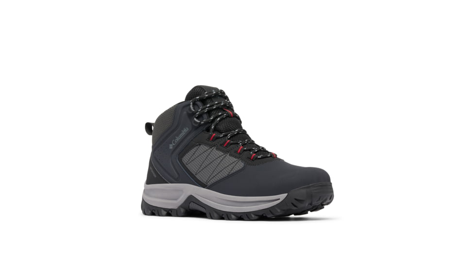 Columbia Transverse Hike Waterproof Shoes - Mens, Black/Mountain Red, 12, 2067401-010-12