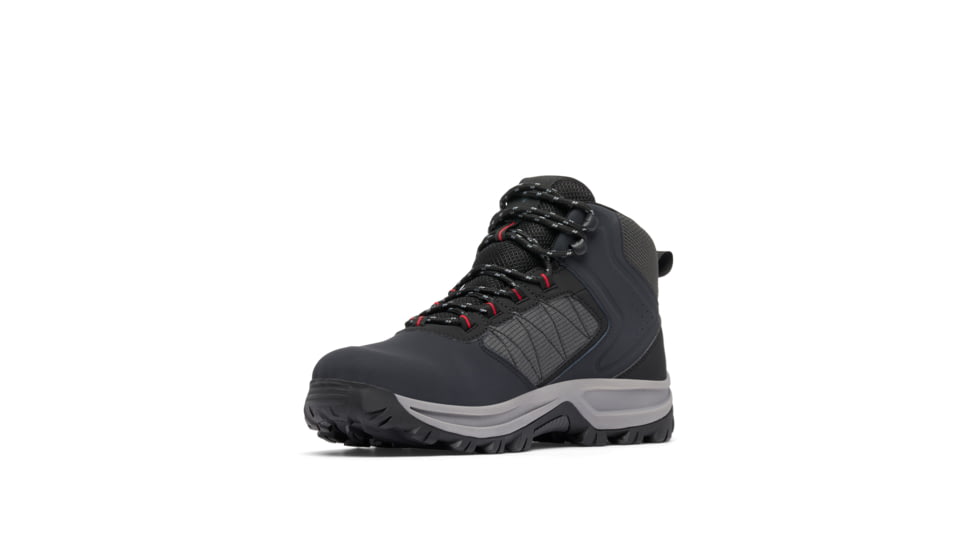 Columbia Transverse Hike Waterproof Shoes - Mens, Black/Mountain Red, 12, 2067401-010-12