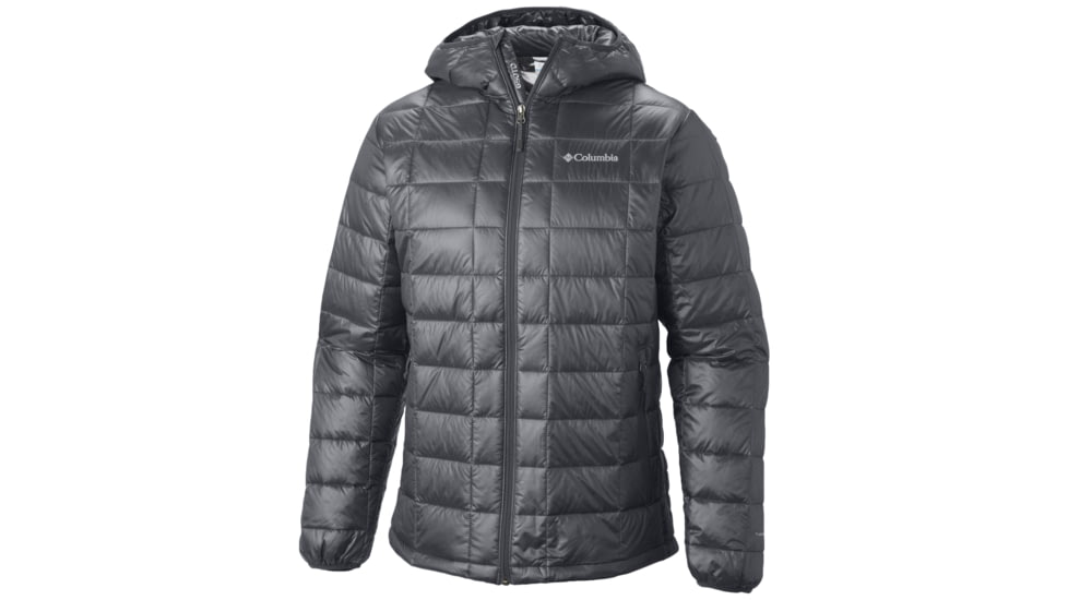 Columbia Trask Mountain 650 Down TurboDown Hooded Jacket - Men's-Graphite-Medium