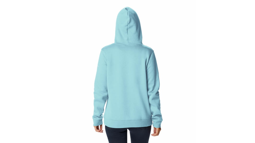 Columbia Trek Graphic Hoodie - Womens, Aquamarine/Scripted Brand, Large, 1959881481A