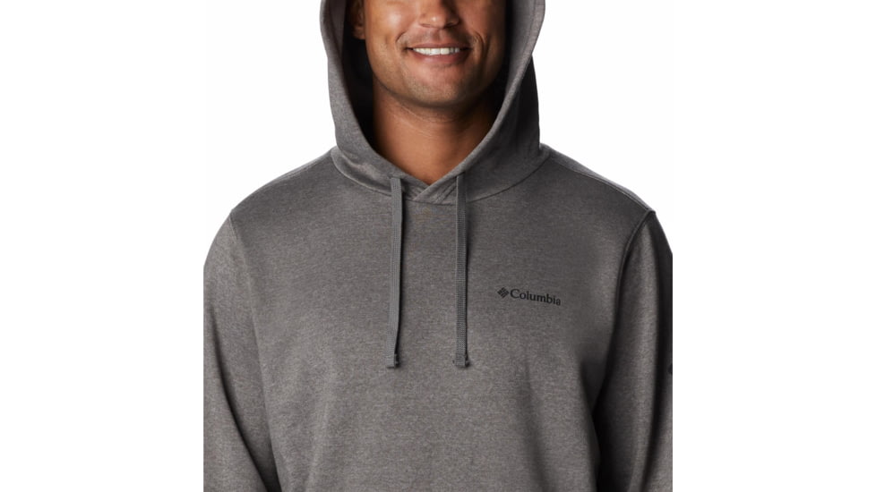 Columbia Trek Hoodie - Mens, Charcoal Heather/CSC Sleeve Logo, Extra Large, 1957911a