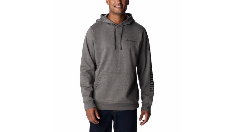 Columbia Trek Hoodie - Mens, Charcoal Heather/CSC Sleeve Logo, Extra Large, 1957911a