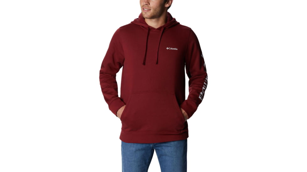 Columbia Trek Hoodie - Men's, Red Jasper/Csc Stacked Logo, Extra Large, 1957911665RdJprCCStckdLgXL