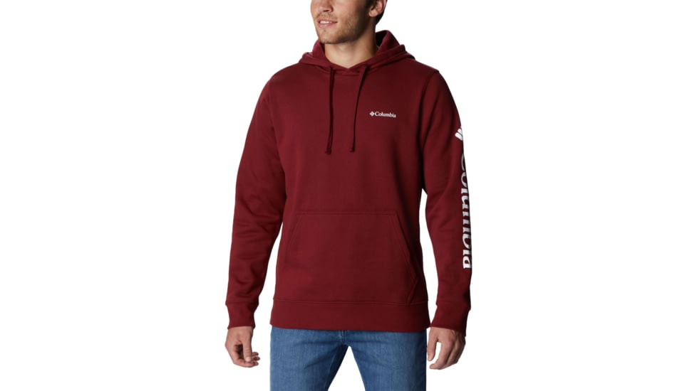 Columbia Trek Hoodie - Mens, Red Jasper/Csc Stacked Logo, Extra Large, 1957911665RdJprCCStckdLgXL