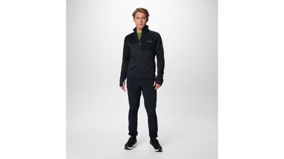 Columbia Triple Canyon Grid Fleece FZ II Jacket - Mens, Black, Large, 2094961010-L