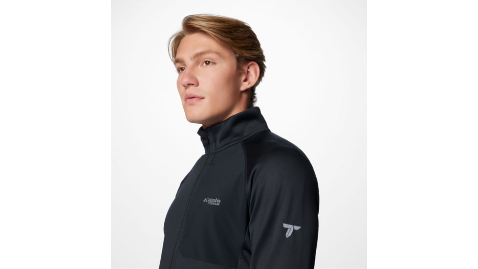 Columbia Triple Canyon Grid Fleece FZ II Jacket - Mens, Black, Large, 2094961010-L