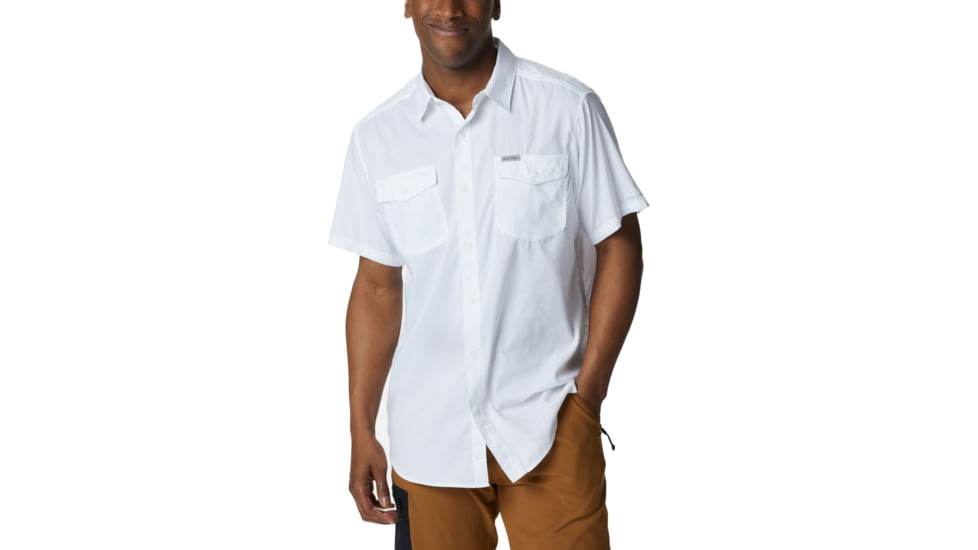 Columbia Utilizer II Solid Short Sleeve Shirt - Mens, White, 2XL, 1577761100-XXL