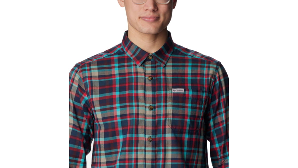 Columbia Vapor Ridge III Long Sleeve Shirt - Mens, Collegiate Navy Bright Bold Plaid, Extra Large, 1552071474CgNvBhBldPldXL