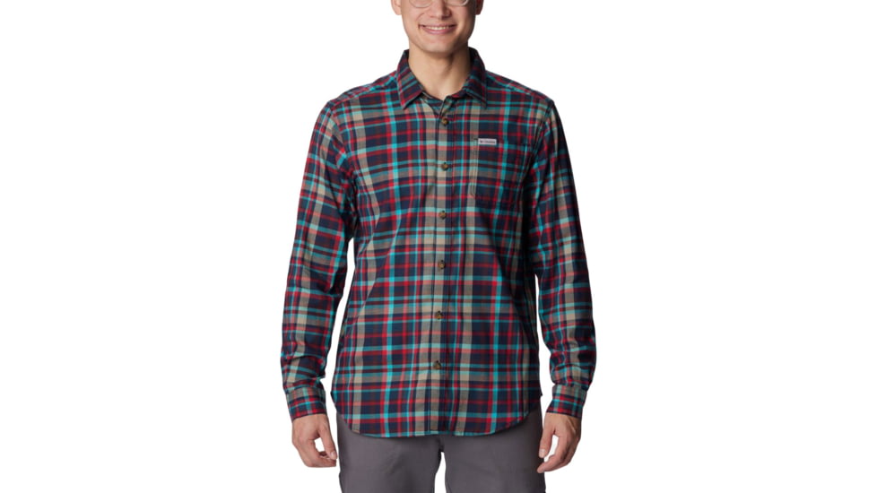 Columbia Vapor Ridge III Long Sleeve Shirt - Mens, Collegiate Navy Bright Bold Plaid, Small, 1552071474CgtNvBhBldPldS