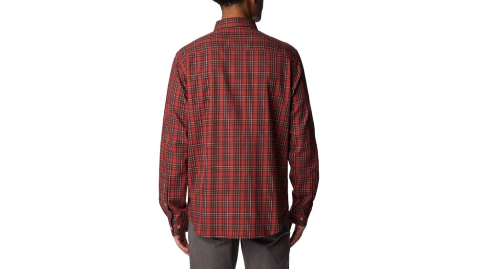 Columbia Vapor Ridge III Long Sleeve Shirt - Mens, Warp Red Plaid Gradient, Extra Large, 1552071849WrpRdPldGdtXL