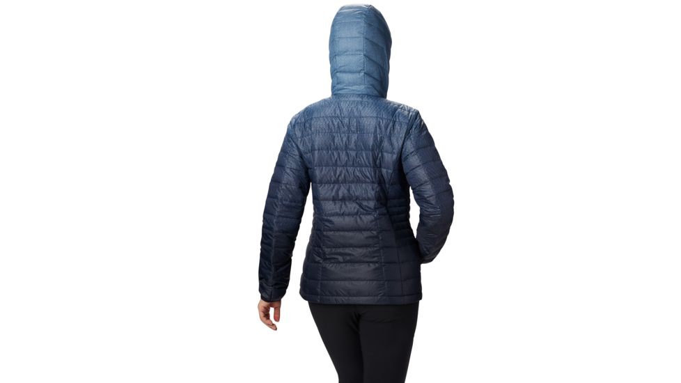 Columbia Voodoo Falls 590 TurboDown Hdd Jacket - Womens, Dark Nocturnal Gradient Print, Extra Small, 1682891472-XS