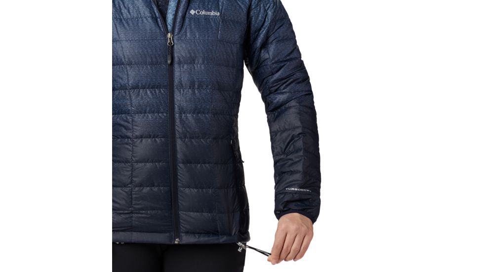 Columbia Voodoo Falls 590 TurboDown Hdd Jacket - Womens, Dark Nocturnal Gradient Print, Extra Small, 1682891472-XS