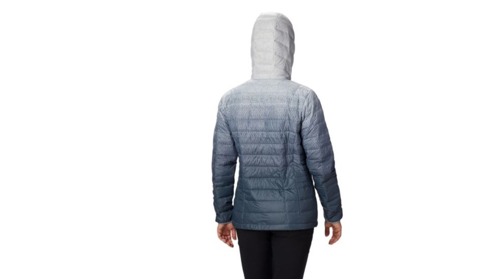 Columbia Voodoo Falls 590 TurboDown Hdd Jacket - Womens, Tradewinds Grey Gradient Print, Extra Small, 1682891032-XS