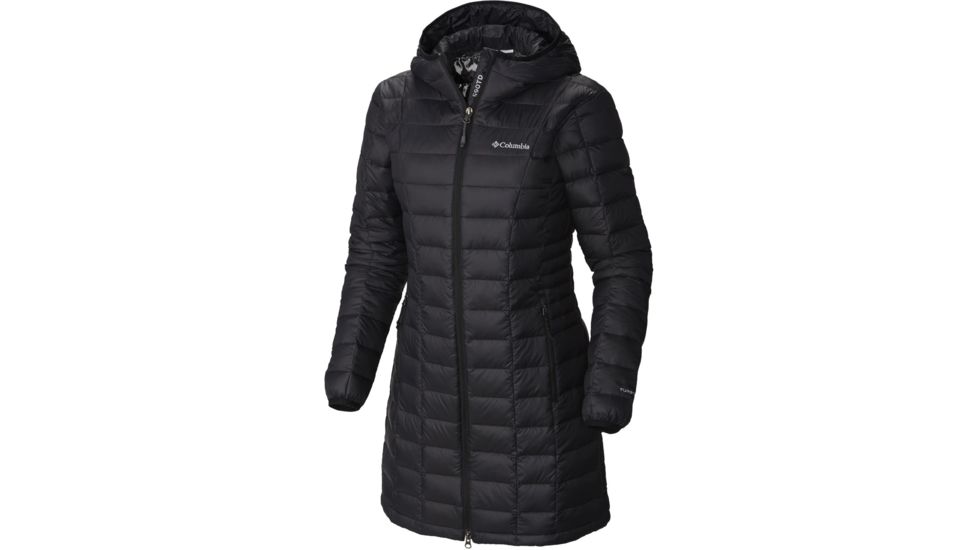 Columbia Voodoo Falls 590 TurboDown Mid Jacket, Black, XL - Womens, 1682901010-XL