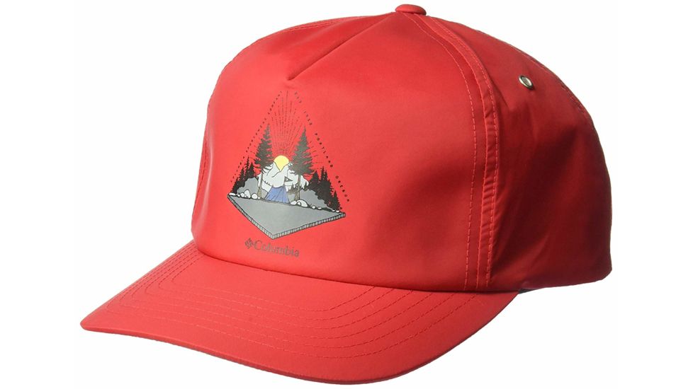 Columbia Washed Out Ball Cap - Unisex, Mountain Red, One Size, 1840061613-One Size