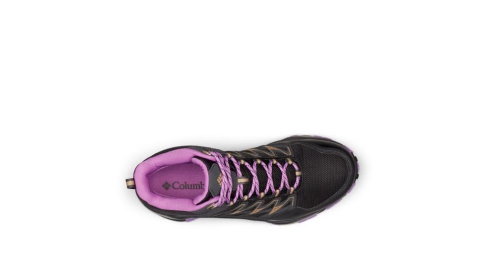 Columbia Wayfinder Mid Outdry Hiking Boots - Womens, Black, Warm Gold, Medium, 7, 1827071012-7