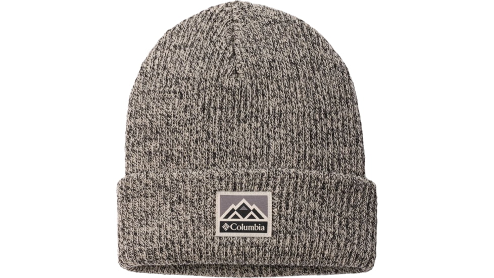 Columbia Whirlibird Cuffed Beanie, Dark Stone/Black Marled/Mountains, One Size, 1911321279-O/S