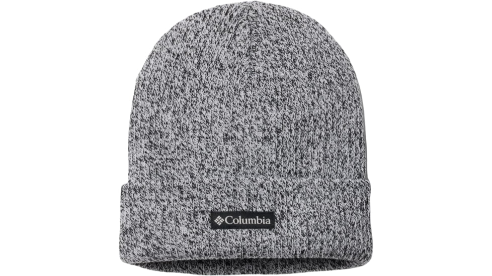Columbia Whirlibird Cuffed Beanie, White/Black Marled, One Size, 1911321102-O/S
