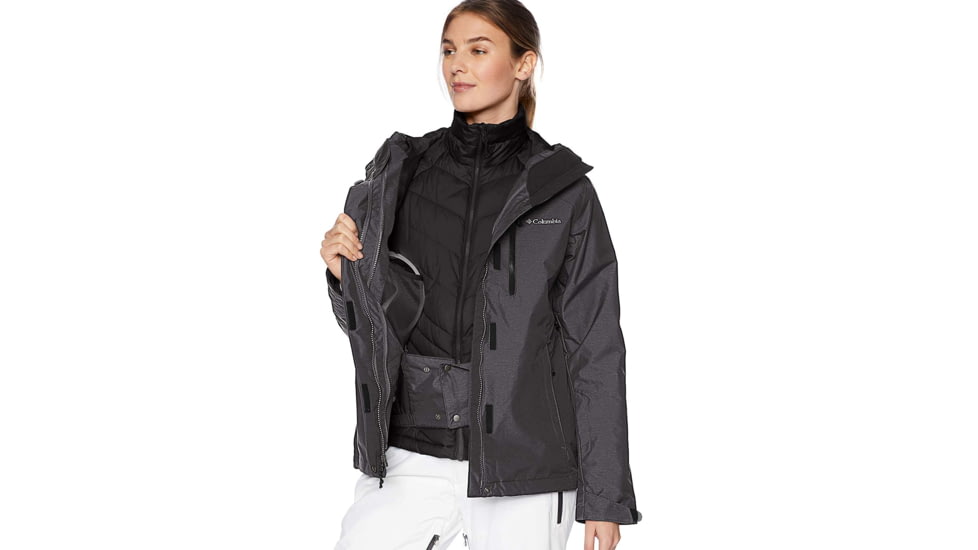 Columbia Whirlibird III Interchange Jacket, Black Crossdye, 3X - Womens, 1801153010-3X