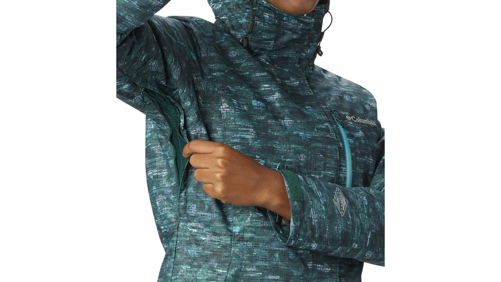 Columbia Whirlibird III Interchange Jacket, Dark Ivy Camo Print, XL - Womens, 1801151399-XL