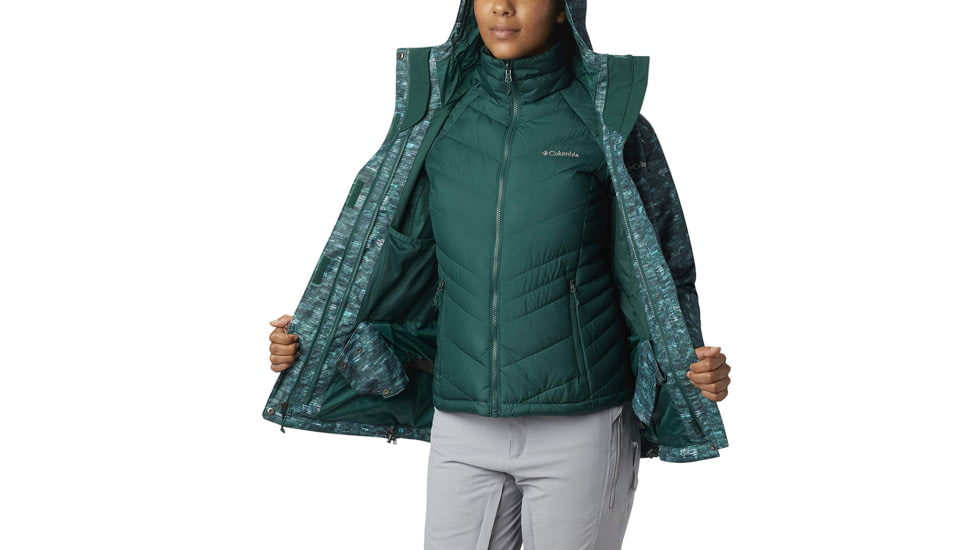 Columbia Whirlibird III Interchange Jacket, Dark Ivy Camo Print, XL - Womens, 1801151399-XL