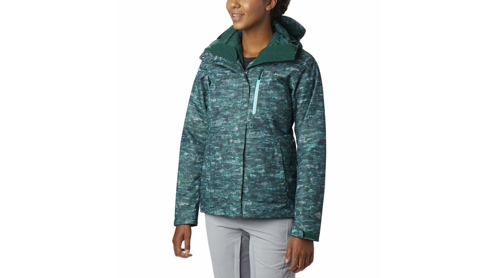 Columbia Whirlibird III Interchange Jacket, Dark Ivy Camo Print, XL - Womens, 1801151399-XL