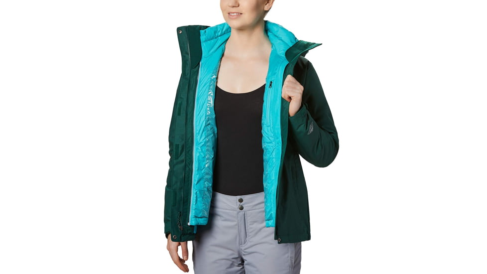 Columbia Whirlibird III Interchange Jacket, Dark Ivy Crossdye, XL - Womens, 1801151398-XL