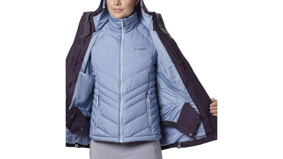 Columbia Whirlibird III Interchange Jacket, Dark Plum Crossdye, XL - Womens, 1801151506-XL