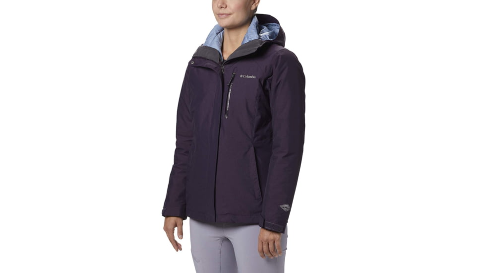 Columbia Whirlibird III Interchange Jacket, Dark Plum Crossdye, XL - Womens, 1801151506-XL