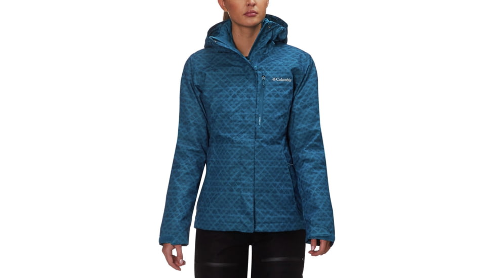 Columbia Whirlibird III Interchange Jacket, Lagoon Diamonds Print, M - Womens, 1801151458-M