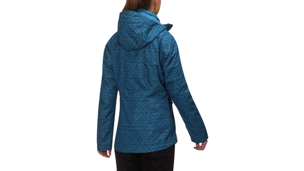 Columbia Whirlibird III Interchange Jacket, Lagoon Diamonds Print, M - Womens, 1801151458-M