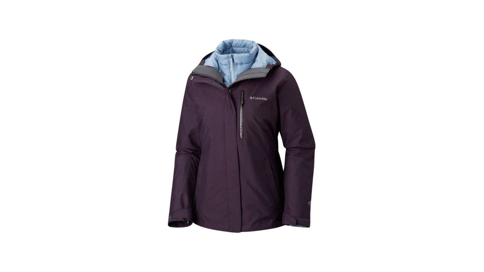 Columbia Whirlibird III Interchange Jacket - Womens, Dark Plum Crossdye, Large, 1801151506-L