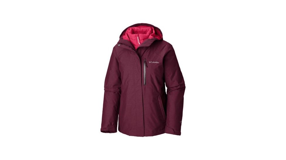 Columbia Whirlibird III Interchange Jacket - Womens, Rich Wine Crossdye, Small, 1801151624-S